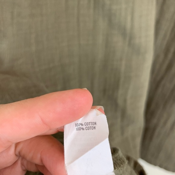 Aerie | Cotton Button down romper - Picture 7 of 7